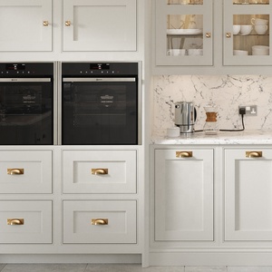 YONFIA 3712ARTS Wholesale Luxury Traditional Design Kitchen Furniture <strong>Drawer</strong> Handle <strong>Pull</strong> Rose <strong>Gold</strong> Cabinet Cup <strong>Pull</strong> Handle - Product Image 3