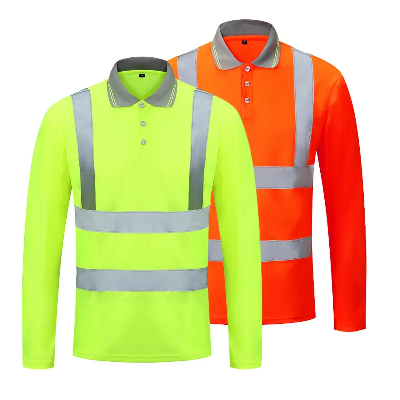 fluorescent yellow reflective work shirts orange work shirt cheap security shirts