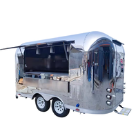 Chariot de rue mobile pour mini hot-dogs et glaces, prix abordable, remorque à roues pour restauration rapide, petit camion de cuisine à vendre aux États-Unis