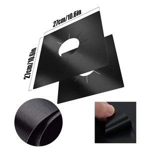 แผ่นป้องกันเตาแก๊ส ฝาครอบหัวเตาแก๊ส ทำจาก PTFE ไฟเบอร์กลาส เป็นมิตรกับสิ่งแวดล้อม ทนความร้อนสูง ใช้งานหนักสำหรับเตาอบ - Product Image 5