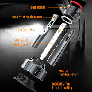 AKE V20 70W h1 phares led CSP 3570 6000K 7000LM bombillo led h3 h4 h7 h11 h13 9005 9006 9007 hir2 9012 ampoules led pour voitures - Product Image 3