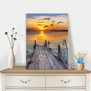 40x50cm Kits <span class=keywords><strong>de</strong></span> <span class=keywords><strong>peinture</strong></span> par numéros <span class=keywords><strong>Peinture</strong></span> à l'huile <span class=keywords><strong>Peinture</strong></span> au <span class=keywords><strong>coucher</strong></span> du <span class=keywords><strong>soleil</strong></span> pour enfants débutants <span class=keywords><strong>peinture</strong></span> <span class=keywords><strong>acrylique</strong></span> cadre <span class=keywords><strong>en</strong></span> toile - Product Image 2