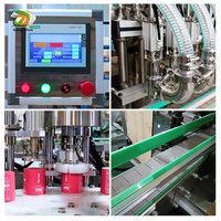 Ligne de machines de remplissage et de bouchage automatiques pour petites bouteilles de beurre de cacahuète, de confiture, de pâte liquide avec vidéo