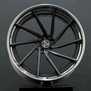 จานทรงลึก2ชิ้นสีดำเงา18-22นิ้วทรงเว้า5X112 5X114.3 5X120สำหรับ BMW 8 Series รถ A7 Audi - Product Image 2