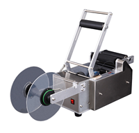Machine d'étiquetage pour bouteilles rondes semi-automatique