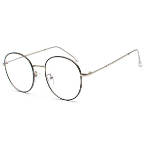 Maidis <b>Round</b> Metal Eyeglasses <b>Frames</b> Women Anti Blue Light Protection Computer Glasses Full <b>Frame</b> Pink Gold Rim - Product Image 5