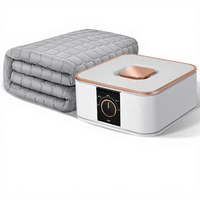 Couverture chauffante matelassée en polyester Meiqingya 220V à contrôle de température, ignifuge, pour usage domestique et pique-nique, vente en gros usine