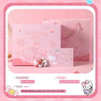 Boîte Cadeau de Remise de Diplôme Nouveau Style 2026 – Boîte Rectangulaire Vide en Carton Rose à Motif Dessin Animé pour Anniversaires