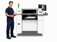 Máquina de Colocación de Componentes SMD de Alta Eficiencia, Máquina Automática de Colocación de Chips BGA de Escritorio T8-80F con 10 Cámaras y 80 Alimentadores