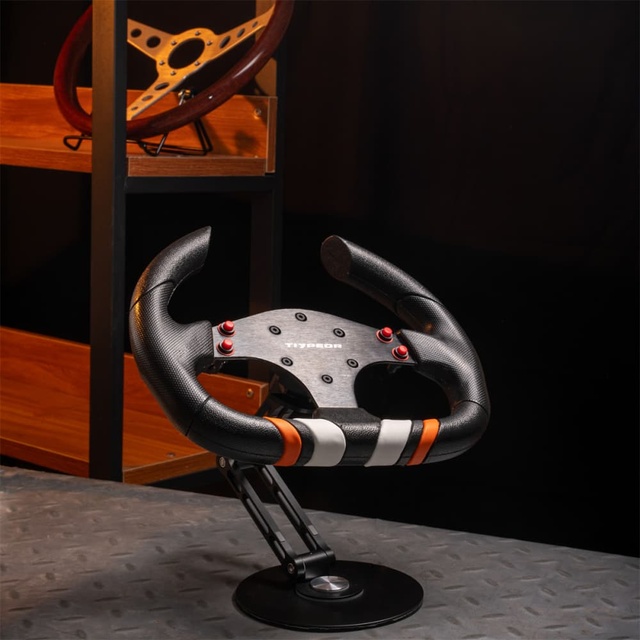 TIYPEOR Custom Logo Universal Racing Game Simulator 320mm Flat Drift Steering Wheel