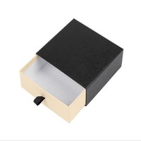 Boîte à tiroir en carton gaufré personnalisée pour le rangement et la présentation de bijoux