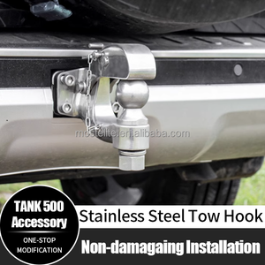 Piezas de automóviles 4x4 todoterreno accesorios de coche nuevo gancho de remolque de acero inoxidable para tanque GWM 500 Bola de enganche de remolque - Product Image 2