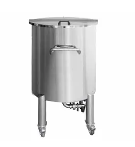 Tanque de almacenamiento de detergente para ropa de agua horizontal grande de 304/316 litros de gran volumen de acero inoxidable 3000 JF