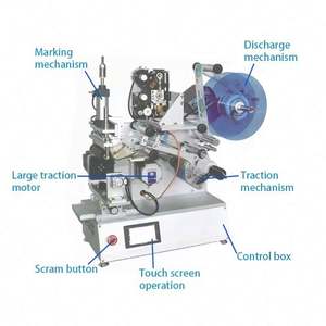 Máquina Etiquetadora Digital Eléctrica de Mesa Semiautomática con Rotación de 360° para Botellas, Multiusos, para Embalaje de Madera - Product Image 5