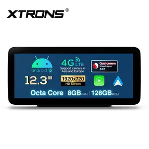 XTRONS 12.3 "แอนดรอยด์12 8G 128G วิทยุรถยนต์สำหรับเมอร์เซเดสเบนซ์ GLC X253 V W447 C W205 2015-2018 NTG 5.1 5.2