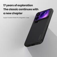 Étui magnétique Nillkin pour Xiaomi 18 17 Pro Max / 17 18 Pro, coque Frosted Shield Pro, cadre en TPU, coque rigide en PC, protection antichoc