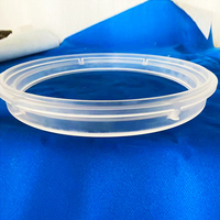 Anneau de bride en verre de quartz dépoli de haute précision, usiné, maille 400 (38m), dimensions 2-500, pour l'industrie des semi-conducteurs, vente en gros