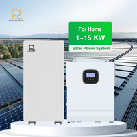 Système solaire hors réseau 5 kW en gros, kit complet avec batterie LiFePO4 5 kWh, système de stockage d'énergie domestique