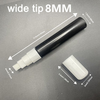Fournisseur direct d'usine, marqueur vide de 8 mm rechargeable, marqueur de peinture graffiti DIY, tube de marqueur acrylique vide avec logo personnalisé