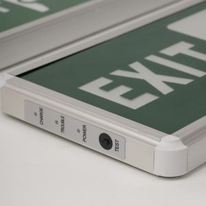 סוללה נטענת JUNAN 3W 1.2V Ni-CD, שלט יציאה LED דו-צדדי מאלומיניום, תאורת חירום 220V IP30 ירוקה, אחריות לשנתיים - Product Image 3