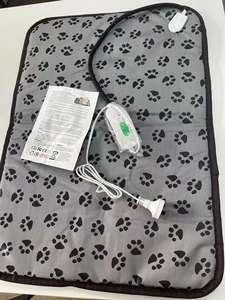 プレミアムペットヒートパッド 防水 調節可能な温度 噛みつき防止 犬猫爬虫類用 冬用保温マット - Product Image 4