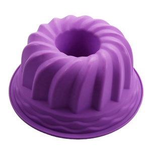 Molde de silicona para pastel de gasa, molde redondo <span class=keywords><strong>Savarin</strong></span> antiadherente, moldes para pastel de gasa para hornear en casa - Product Image 1