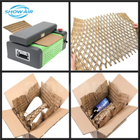 Machine d'emballage pour articles fragiles, trois options de couleur, déchiqueteuse de carton de bureau portable avec logo personnalisé