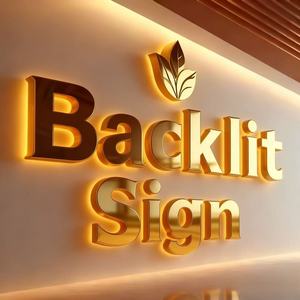 3D LED Backlit Stainless Steel Letters Wall Signs for Advertising Companies & Hospitals-Outdoor Customizable Logo Signage - Product Image 2