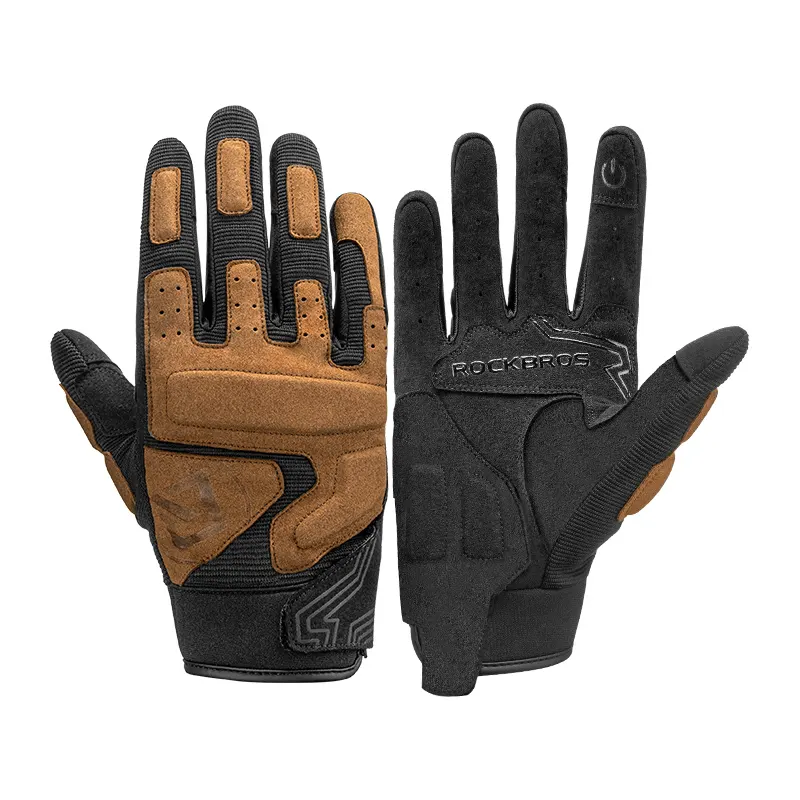 Custom made motorcycle glove Hand Gloves for Bike Motorcycle Full Finger Shockproof Touch Screen Riding Gloves