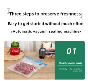 เครื่องซีลสูญญากาศแบบมือถืออเนกประสงค์ รุ่นใหม่ แรงดูดสูง พร้อมหน้าจอดิจิตอล ใช้ได้ทั้งแบบแห้งและแบบเปียก สำหรับห้องครัว - Product Image 5