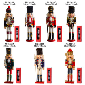 Wholesale <b>Pink</b> <b>Nutcracker</b> Cascanueces 30cm Wooden Ornament <b>Nutcracker</b> for Christmas Decoration Supplies - Product Image 3