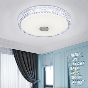 <span class=keywords><strong>Plafonnier</strong></span> musical à LED avec haut-parleur Smart APP Control 32W RGB Dimmable Round Mount Lighting for Bedroom Bathroom - Product Image 2