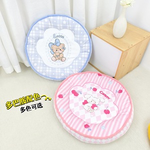 Cute <b>Pet</b> <b>Cooling</b> <b>Mat</b> Round 50cm Polyester Fiber Dog Cat Bed Cartoon Design Four Seasons Use - Product Image 1