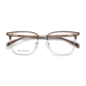 Danyang – montures de lunettes en alliage pour hommes, style sourcilier, 53-19-143, monture métallique quadrilatère pour usage général - Product Image 1