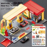 Cadeaux de maternelle, série amusante sur les paysages urbains, jouets, kits de modèles de scènes réalistes pour enfants