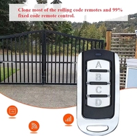Duplicador de Control Remoto Automático 433MHZ 4 Botones ABCD ON/OFF para Puerta de Garaje, Controlador de Código de Aprendizaje para el Hogar