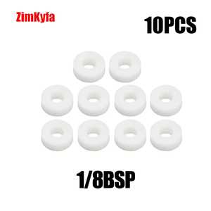 Lot de 10 joints d'étanchéité en nylon blanc pour raccords de tuyauterie filetés M8 M10 1/8 NPT BSP, entretoises anti-fuite - Product Image 2