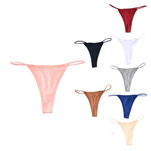Airtamay bán buôn <span class=keywords><strong>G</strong></span>-<span class=keywords><strong>string</strong></span> thongs đối với phụ nữ cotton không hiển thị thong đồ lót liền mạch tăng thấp quần lót ropa nội thất mujer phụ nữ - Product Image 5