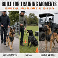 Harnais tactique imperméable pour chien, anti-traction, réfléchissant, réglable, avec anneau en D, pour l'entraînement urbain et la promenade en extérieur (vente en gros)