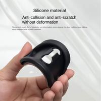 Protection de serrure de porte de voiture en silicone, amortisseur de chocs, couvre-serrure de porte de voiture, couvre-loquet de porte de voiture en caoutchouc