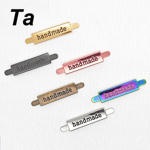 Bolsa de moda, accesorios de decoración de Hardware, placa de identificación de <span class=keywords><strong>Metal</strong></span>, logotipo resistente a la corrosión personalizado, piezas de bolsa, accesorios - Product Image 6