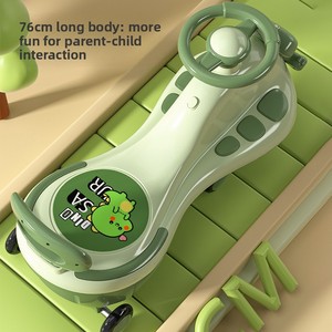 Plastic Toddler Ride-<strong>On</strong> Car <strong>for</strong> <strong>1</strong>-3 <strong>Year</strong> <strong>Old</strong> Boys &amp; Girls Swaying Rocking <strong>Toy</strong> <strong>for</strong> Adults Tip-Resistant Design - Product Image 2
