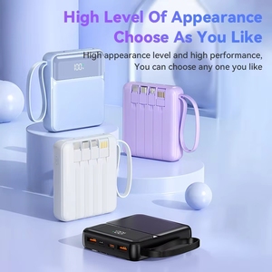 Nuevo Cargador Portátil de Carga Rápida con Cables Integrados, Mini <span class=keywords><strong>Powerbank</strong></span> de 22.5W, Cargador Rápido de 10000mAh con Pantalla LED <span class=keywords><strong>USB</strong></span> Tipo-<span class=keywords><strong>C</strong></span> para Teléfonos - Product Image 6