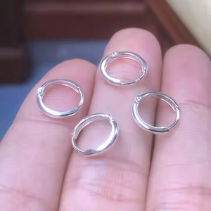 ठीक वास्तविक 14k सोने से भरी हुई महिलाओं के लिए आभूषण परिवारीर हूप इयररिंग्स के लिए 925 चांदी की बालियां - Product Image 3