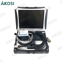 Alat Diagnostik MTU USB ke CAN COMPACT IXXAT 2.72 Kabel MDEC ADEC Diesel MTU DiaSys Alat Diagnostik Mesin Truk+Laptop CF19