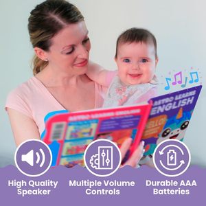 Livre sonore interactif de haute qualité pour enfants, apprentissage des comptes en vers avec des mots anglais - Product Image 6