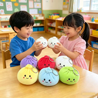 Pendentif Peluche Populaire en Forme de Boulette, Jouet à Presser Anti-Stress à Rebond Lent, Poupée Douce à Pincer, Boîte Mystère, Cadeau de Fête pour Enfants et Adultes