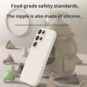 Funda de Silicona Líquida con Cordón para <span class=keywords><strong>Samsung</strong></span> <span class=keywords><strong>Galaxy</strong></span> S26 S25 Ultra S24 S23 Plus, Diseño de Lujo, Protectora para Teléfono Celular - Product Image 4