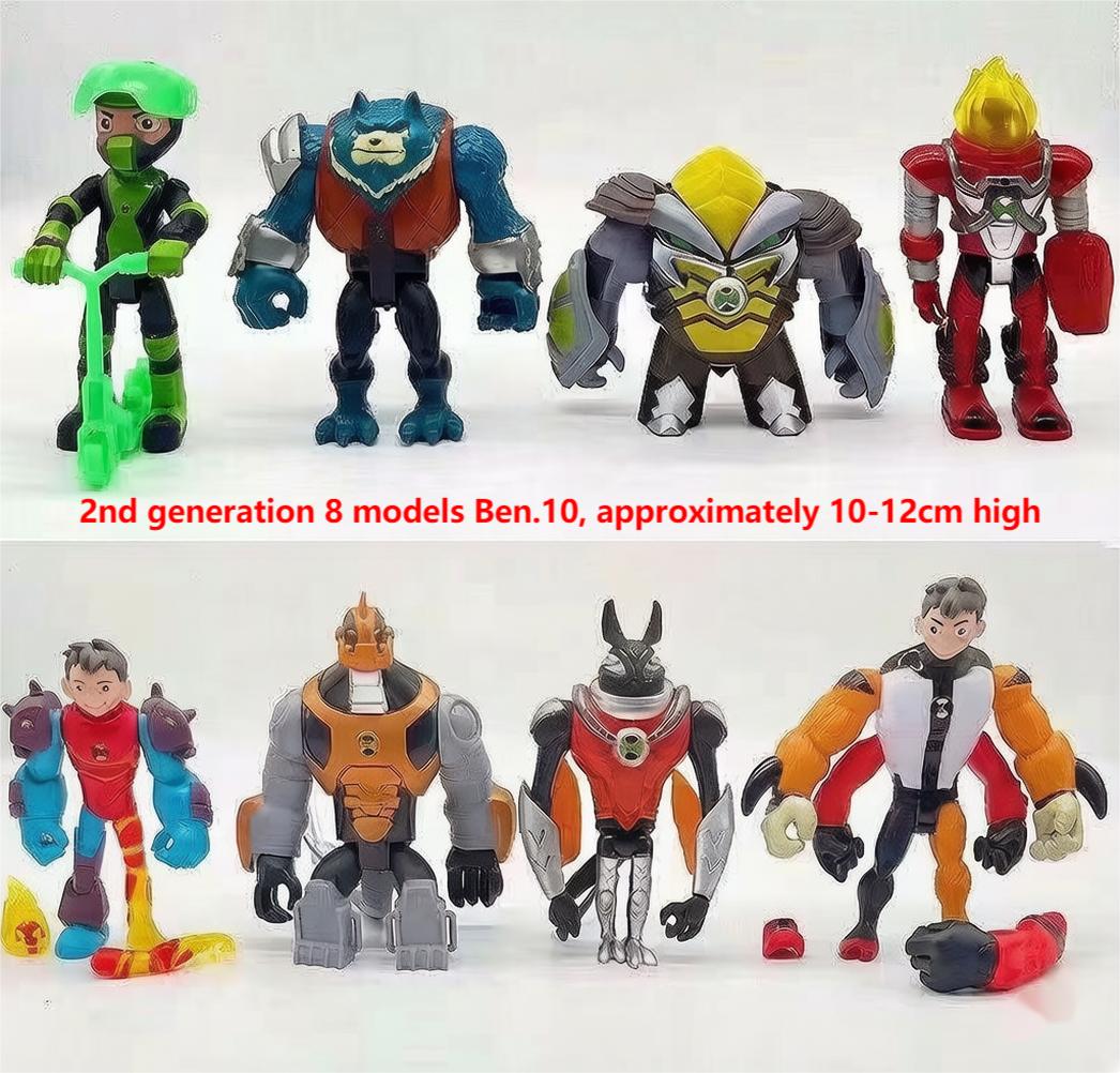 2nd generation 8 models Ben.10, approximately 10-12cm high
