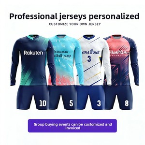 <span class=keywords><strong>2026</strong></span> 長袖ポリエステルサッカートレーニングスーツセットユニセックスチーム競技チームユニフォーム夏大人用 - Product Image 3